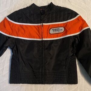 Harley-Davidson vintage Black and Orange Racing Jacket